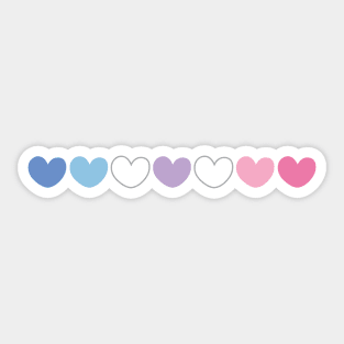 Bigender pride flag Sticker